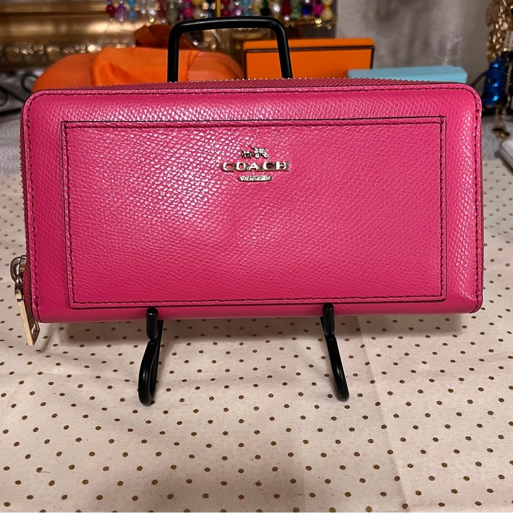 Coach leather full size wallet